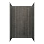 CRAFT + MAIN Jetcoat 48" x 34" X 78" Five Panel Alcove Shower Wall Kit Slate