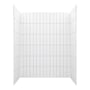 CRAFT + MAIN Jetcoat 60" x 36" x 78" Five Panel Alcove Shower Wall Kit White
