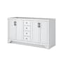 CRAFT + MAIN Lanagan 60" Double Free Standing Vanity Cabinet Only - Less Vanity Top White