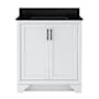 CRAFT + MAIN Lanagan 31" Free Standing Single Basin Vanity Set with Cabinet and Black Galaxy Quartz Vanity Top White