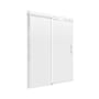 CRAFT + MAIN Lagoon 60" High x 60" Wide Sliding Frameless Tub Door with Clear Glass Silver