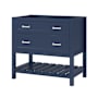 CRAFT + MAIN Lawson 36" Single Free Standing Vanity Cabinet Only – Less Vanity Top Aegean Blue