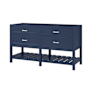 CRAFT + MAIN Lawson 60" Double Free Standing Vanity Cabinet Only – Less Vanity Top Aegean Blue