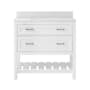 CRAFT + MAIN Lawson 37" Free Standing Single Basin Vanity Set with Cabinet and Carrara Vita Quartz Vanity Top White