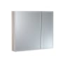 CRAFT + MAIN 30" Double Door Mirrored Medicine Cabinet with Slow Close Hinges Brushed Nickel