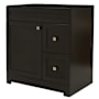 CRAFT + MAIN Monterrey 32" Free Standing Single Basin Vanity Set with Cabinet and Fireclay Vanity Top Black Coffee