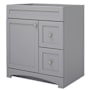 CRAFT + MAIN Monterrey 32" Free Standing Single Basin Vanity Set with Cabinet and Fireclay Vanity Top Cool Grey