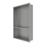 CRAFT + MAIN 22-11/16" H x 15-3/16" W Stainless Steel Shower Wall Niche with Shelf Brushed Stainless