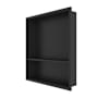 CRAFT + MAIN 22-11/16" H x 20-11/16" W Stainless Steel Shower Wall Niche with Shelf Matte Black