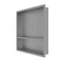 CRAFT + MAIN 22-11/16" H x 20-11/16" W Stainless Steel Shower Wall Niche with Shelf Brushed Stainless