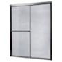 CRAFT + MAIN Tides 70" High x 60" Wide Sliding Framed Shower Door with 3/16" Rain Glass Brushed Nickel