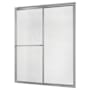 CRAFT + MAIN Tides 70" High x 60" Wide Sliding Framed Shower Door with 3/16" Rain Glass Silver