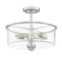 Craftmade Bolden 2 Light 13" Wide Pendant / Semi-Flush Ceiling Fixture Brushed Polished Nickel