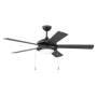 Craftmade Nikia 52" 5 Blade Indoor Ceiling Fan - Blades and Light Kit Included Espresso