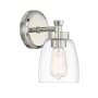 Craftmade Henning 9" Tall Bathroom Sconce Polished Nickel
