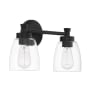 Craftmade Henning 2 Light 16" Wide Vanity Light Flat Black