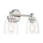 Craftmade Henning 2 Light 16" Wide Vanity Light Polished Nickel