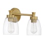 Craftmade Henning 2 Light 16" Wide Vanity Light Satin Brass