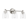 Craftmade Henning 3 Light 24" Wide Vanity Light Polished Nickel