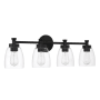 Craftmade Henning 4 Light 30" Wide Vanity Light Flat Black