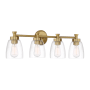 Craftmade Henning 4 Light 30" Wide Vanity Light Satin Brass