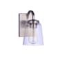 Craftmade Elsa 9" Tall Bathroom Sconce Brushed Polished Nickel