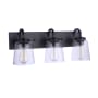 Craftmade Elsa 3 Light 23" Wide Vanity Light Flat Black