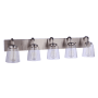 Craftmade Elsa 5 Light 40" Wide Vanity Light Brushed Polished Nickel