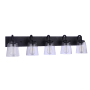 Craftmade Elsa 5 Light 40" Wide Vanity Light Flat Black