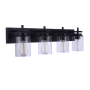 Craftmade Reeves 4 Light 32" Wide Vanity Light Flat Black