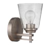 Craftmade Drake 10" Tall Bathroom Sconce Brushed Polished Nickel