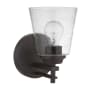 Craftmade Drake 10" Tall Bathroom Sconce Flat Black