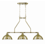 Craftmade Timarron 3 Light 42.5" Wide Linear Chandelier Legacy Brass