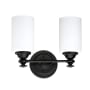 Craftmade Dardyn 2 Light 13-3/8" Wide Bathroom Vanity Light Espresso