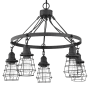 Craftmade Thatcher 5 Light 25" Wide Chandelier Flat Black