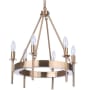 Craftmade Larrson 6 Light 18" Wide Taper Candle Chandelier Satin Brass