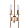 Craftmade Larrson 2 Light 6" Wide Taper Candle Mini Pendant Satin Brass