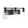Craftmade Romero 3 Light 25" Wide Vanity Light with Clear Glass Shades Espresso