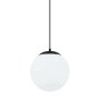 Craftmade Gaze 10" Wide Suspension Pendant Flat Black / White