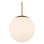 Craftmade Gaze 12" Wide Pendant with Frosted Glass Shade Satin Brass