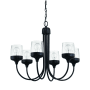 Craftmade Wrenn 6 Light 26" Wide Chandelier Flat Black