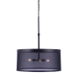 Craftmade Mesh 4 Light 28" Wide Pendant Flat Black