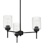 Craftmade Claire 3 Light 20" Wide Chandelier Flat Black