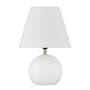 Craftmade Olive 12" Tall Buffet Table Lamp White / Satin Brass