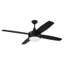 Craftmade Phaze II 52" 4 Blade Indoor LED Ceiling Fan Flat Black