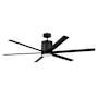 Craftmade Tate 65" 6 Blade Indoor / Outdoor Ceiling Fan Flat Black