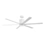 Craftmade Tate 65" 6 Blade Indoor / Outdoor Ceiling Fan White