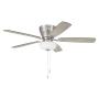 Craftmade Wheeler 52" 5 Blade Indoor LED Ceiling Fan Brushed Polished Nickel