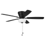 Craftmade Wheeler 52" 5 Blade Indoor LED Ceiling Fan Flat Black