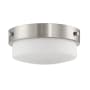 Craftmade Oak Street 2 Light 13" Wide Flush Mount Bowl Ceiling Fixture Brushed Polished Nickel